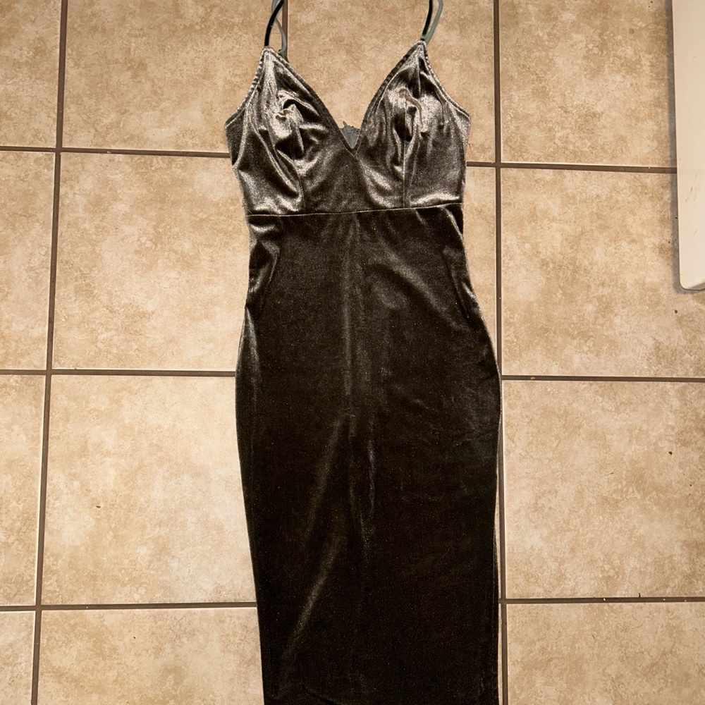 AKIRA Chicago red label olive green dress